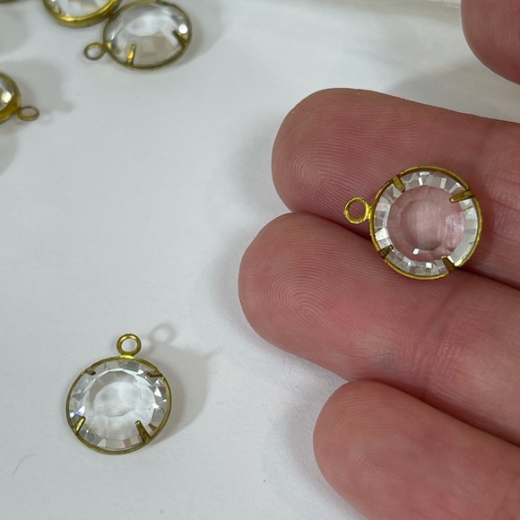 Vintage Swarovski 11mm Crystal Channel Charms - Picture 8 of 10